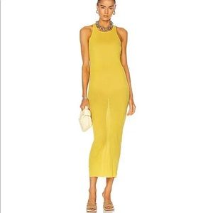 Yellow Rick Owens DRKSHDW Knee-Length Tank Dress